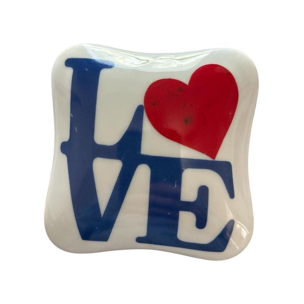 Vintage 1980 San Francisco Love Heart Trinket Jewelry Box